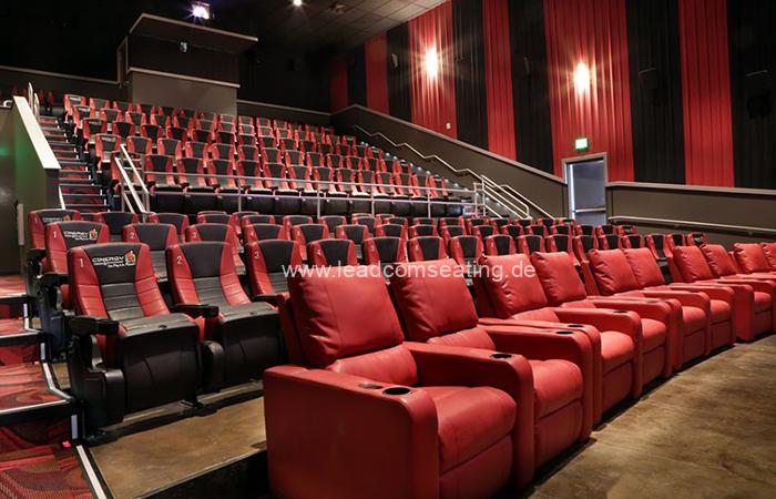 leadcom cinema seating installation Cinergy Cinema 1