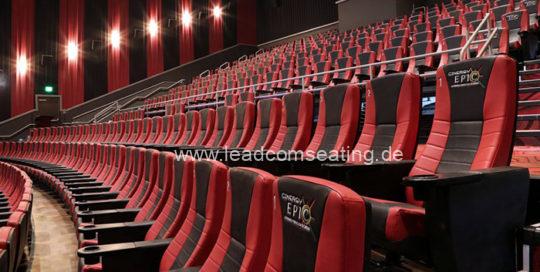 leadcom cinema seating installation Cinergy Cinema