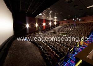 leadcom cinema seating installation Cinergy cinema