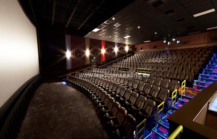 leadcom cinema seating installation Cinergy cinema