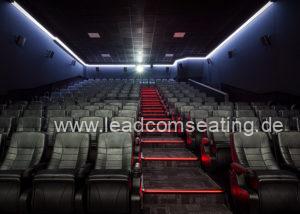 leadcom cinema seating installation Eclipse cinema