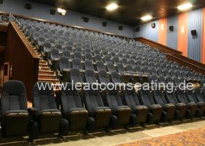 leadcom cinema seating installation GATE WAY CINEMA