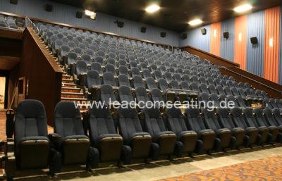 leadcom cinema seating installation GATE WAY CINEMA