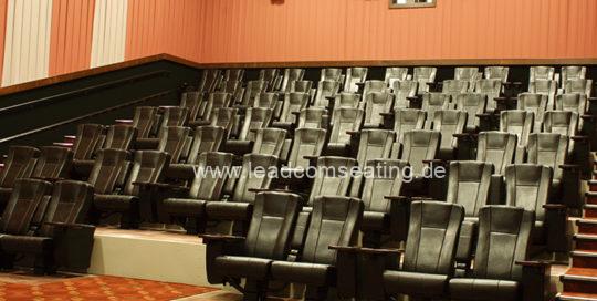 leadcom cinema seating installation Gate way cinema