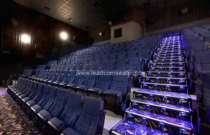 leadcom cinema seating installation LANDMARK CINEMA