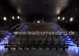 leadcom cinema seating installation Landmark cinema