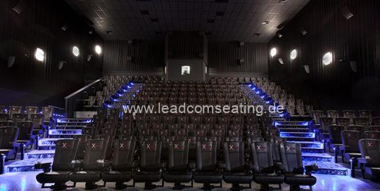 leadcom cinema seating installation Landmark cinema