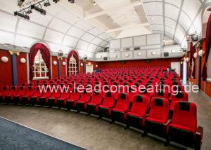 leadcom cinema seating installation Norsjö Folkets Hus Sweden