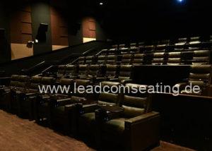 leadcom cinema seating installation Palladio LUXE Cinema