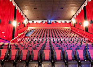 leadcom cinema seating installation Pearland Premiere Cinema