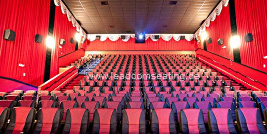leadcom cinema seating installation Pearland Premiere Cinema
