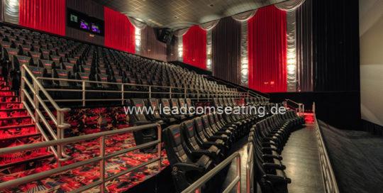 leadcom cinema seating installation Premier Cinema