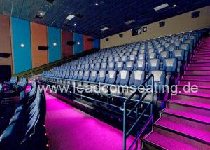 leadcom cinema seating installation Premiere cinemas