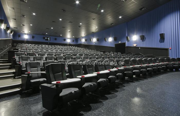 leadcom cinema seating installation STUDIO MOVIE GRILL