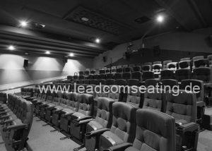 leadcom cinema seating installation WHAKAMAX CINEMAS