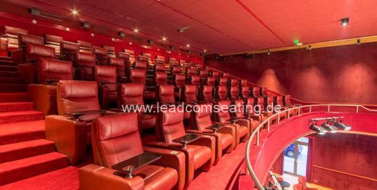 leadcom cinema seating installation Youcinema Switzerland