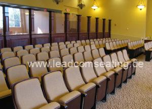 leadcom seating auditorium seating installation NJ Synagogue 1