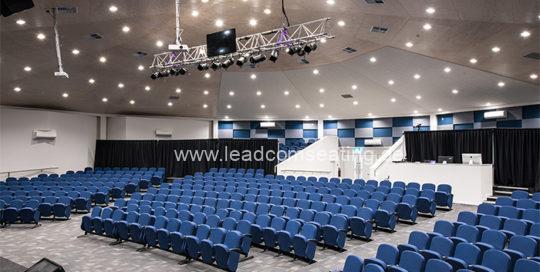 leadcom seating auditorium seating installation St Albans Baptist LS-6618