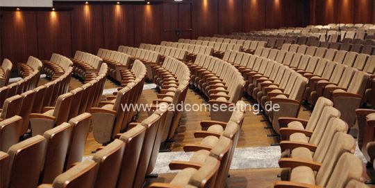 leadcom seating auditorium seating installation The Blessing Church The Hague